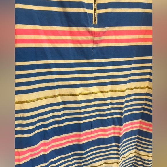 Lilly Pulitzer Lena Shift Dress Lapis Blue Tiki Stripe Stretch Medium
(M) - Picture 6 of 10